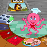Free online html5 games - Chef Octopus Restaurant game 