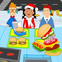 Free online html5 games - Christmas Hot Burger game 