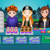 Free online html5 games - Halloween Cupcakes game 