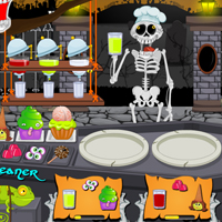 Free online html5 games - Hallowen Graveyard Restaurant game 