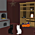 Free online html5 games - Black Cat Trick or Treat game - Games2rule