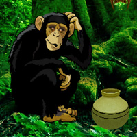 Free online html5 games - Chimpanzee Tangled Escape game 