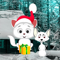 Free online html5 games - Christmas Cat and Mouse Fiction Escape game - Games2rule