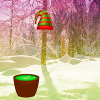 Free online html5 games - Christmas Town Forest Escape game 