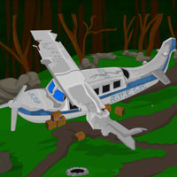 Free online html5 games - Crashed Plane Escape game 