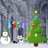 Free online html5 games - Easy Christmas Forest Escape game - Games2rule