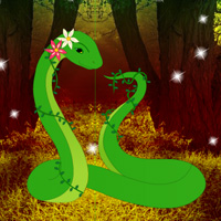 Free online html5 games - Fantasy Green Snake Rescue game - Games2rule