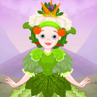 Free online html5 games - Fantasy Vegetable Queen Escape game 