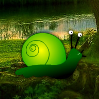 Free online html5 games - Green Snail Forest Escape game 