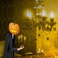 Free online html5 games - Halloween Light Show House Escape game 