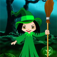 Free online html5 games - Halloween Witch Candy Bowl Escape game 