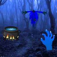 Free online html5 games - Haunted Forest Halloween Escape game - Games2rule