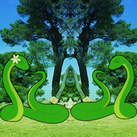 Free online html5 games - Joshua Tree Forest Snake Escape game - Games2rule