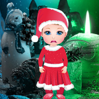 Free online html5 games - Little Girl Christmas Gift Escape game - Games2rule