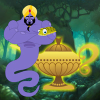 Free online html5 games - Magical Lamp Genie Escape game 