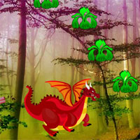 Free online html5 games - Red Dragon Forest Escape game - Games2rule