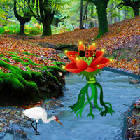 Free online html5 games - Red Flower Forest Escape game - Games2rule