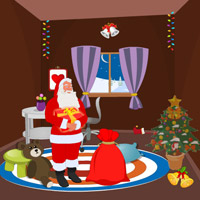 Free online html5 games - Santa Christmas Gifts Escape-4 game 