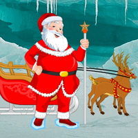 Free online html5 games - Santa Rescue Sleigh Reindeer game 