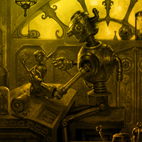 Free online html5 games - Steampunk Factory Escape game 