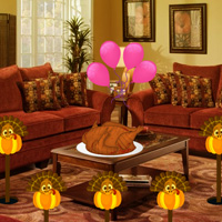 Free online html5 games - Thanksgiving Holiday House Escape game 