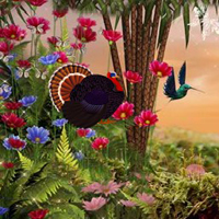 Free online html5 games - Thanksgiving Party Forest Escape game - Games2rule