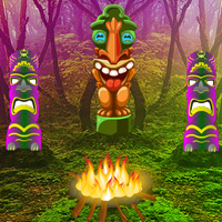 Free online html5 games - Tiki Bloom Forest Escape game - Games2rule