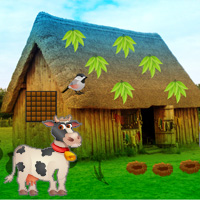 Free online html5 games - Trapped Cow Village Escape game - Games2rule