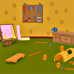 Free online html5 games - Wooden Tool Room Escape game 