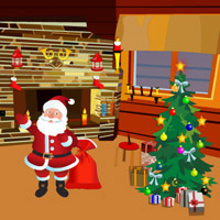 Free online html5 games - Xmas Santa Room Escape game 