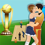 Free online html5 games - Re Cricket Player Kiss game 