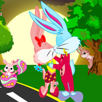 Free online html5 games - Easter Bunny Kissing game - Games2rule 