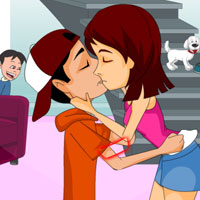 Free online html5 games - Housekeeper Kiss game 