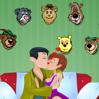 Free online html5 games - Kiss between Animal Mounted game 