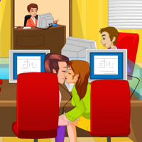 Free online html5 games - Office Kiss game - Games2rule 