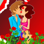 Free online html5 games - Romantic Valentines Kiss game 