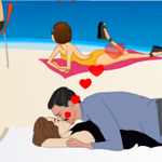 Free online html5 games - Sharon Stone and Martin Mica Kissing game 