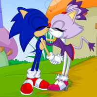 Free online html5 games - Sonic Adventure Kiss game 