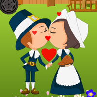 Free online html5 games - Thanksgiving Farm Kissing game 