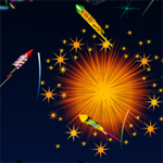 Free online html5 games - New Year Fireworks game 