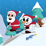 Free online html5 games - Santa Ski game 