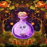 Free online html5 games - Bottle Trapped Ghost Escape game 