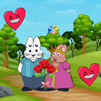 Free online html5 games - Bunnies Attend Valentines Party game 