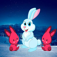 Free online html5 games - Bunny Snow Land Escape HTML5 game 
