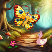 Free online html5 escape games - Butterfly Meets The Buddy