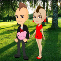 Free online html5 games - Couple Discovers The Pet game - Games2rule