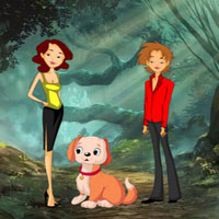 Free online html5 escape games - Couple Search Missing Pet