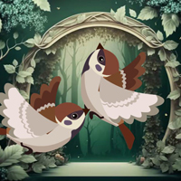 Free online html5 games - Couple Sparrow Escape HTML5 game 