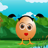 Free online html5 games - Cute Egg Pair Escape game 