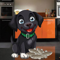 Free online html5 games - Feed Hungry Black Dog game 